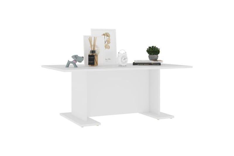 sofabord 103,5x60x40 cm spånplade hvid - Hvid - Møbler - Borde - Sofabord