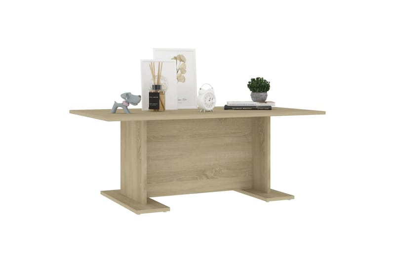 sofabord 103,5x60x40 cm spånplade sonoma-eg - Brun - Møbler - Borde - Sofabord