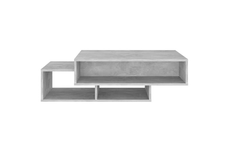 sofabord 105x55x32 cm spånplade betongrå - Grå - Sofabord