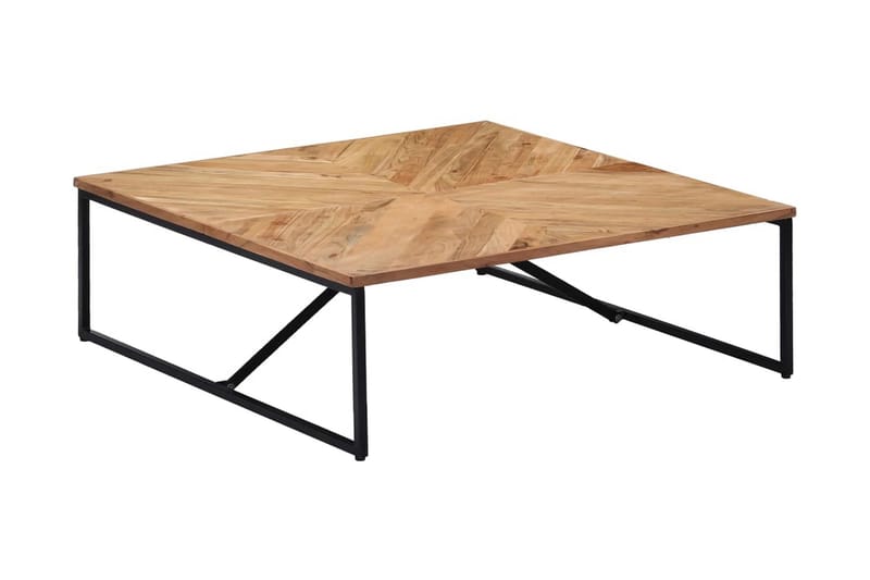 Sofabord 110 X 110 X 36 Cm Massivt Akacietræ - Brun - Møbler - Borde - Sofabord