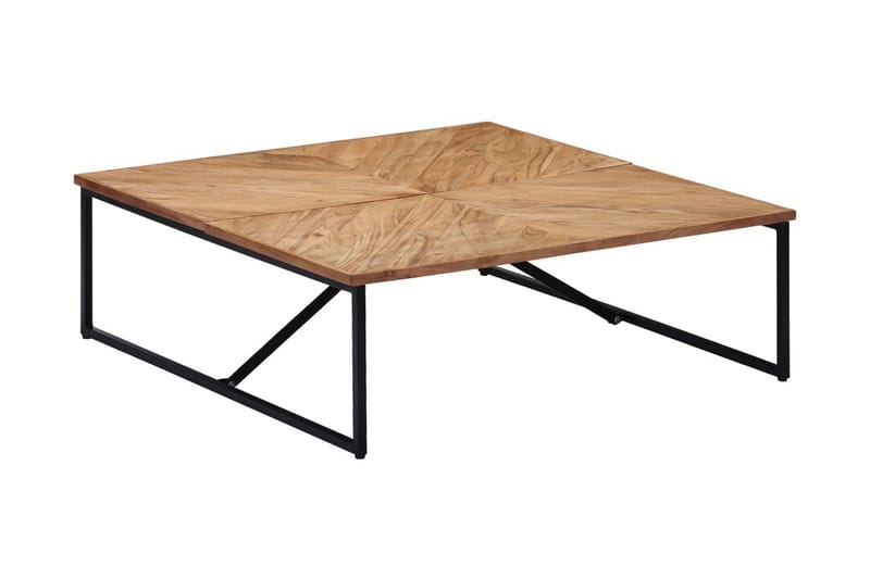 Sofabord 110 X 110 X 36 Cm Massivt Akacietræ - Brun - Møbler - Borde - Sofabord