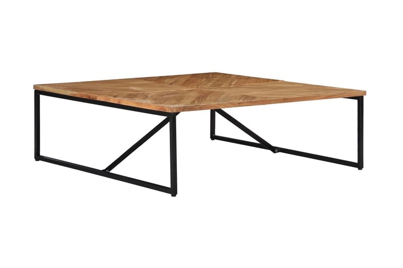 Sofabord 110 X 110 X 36 Cm Massivt Akacietræ - Brun - Møbler - Borde - Sofabord