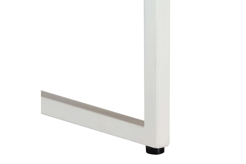 Sofabord 110 X 110 X 36 Cm Massivt Mangotræ - Hvid - Møbler - Borde - Sofabord