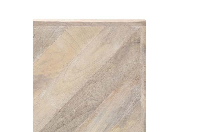 Sofabord 110 X 110 X 36 Cm Massivt Mangotræ - Hvid - Møbler - Borde - Sofabord