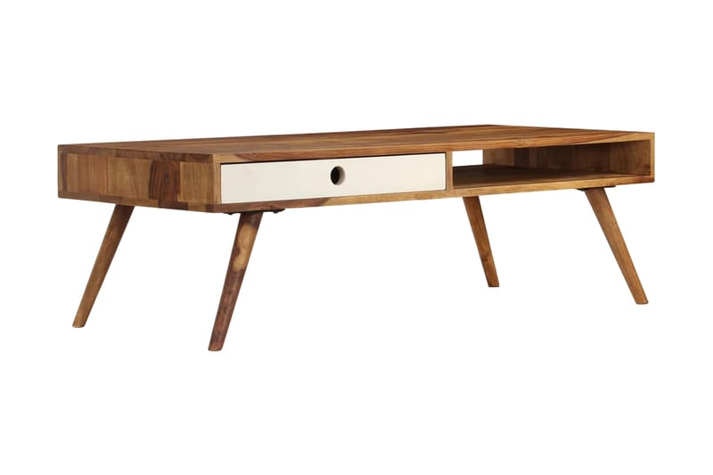 Sofabord 110 X 50 X 35 Cm Massivt Sheeshamtræ - Brun - Møbler - Borde - Sofabord