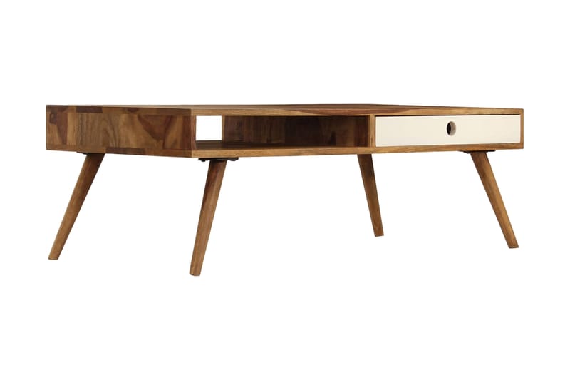 Sofabord 110 X 50 X 35 Cm Massivt Sheeshamtræ - Brun - Møbler - Borde - Sofabord