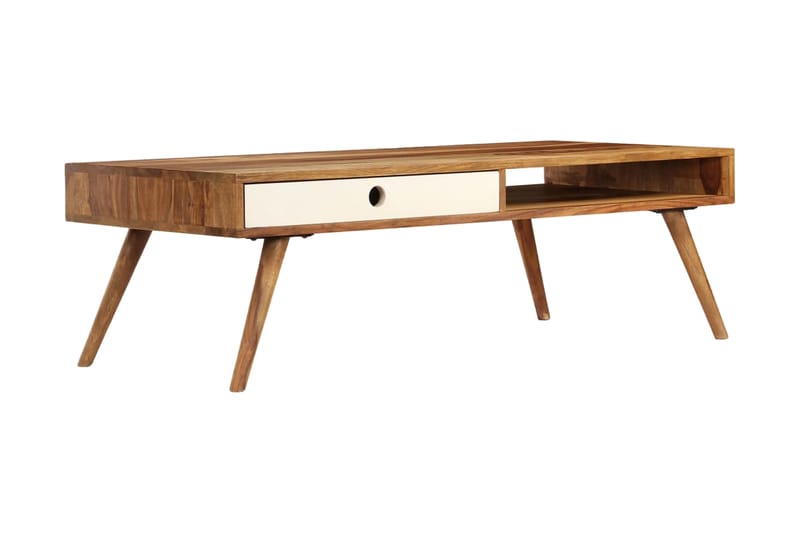 Sofabord 110 X 50 X 35 Cm Massivt Sheeshamtræ - Brun - Møbler - Borde - Sofabord
