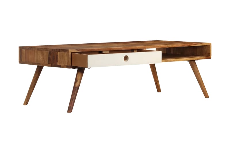 Sofabord 110 X 50 X 35 Cm Massivt Sheeshamtræ - Brun - Møbler - Borde - Sofabord