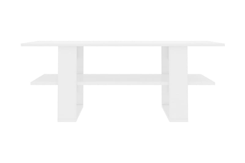 Sofabord 110 x 55 x 42 cm spånplade hvid højglans - Hvid - Sofabord