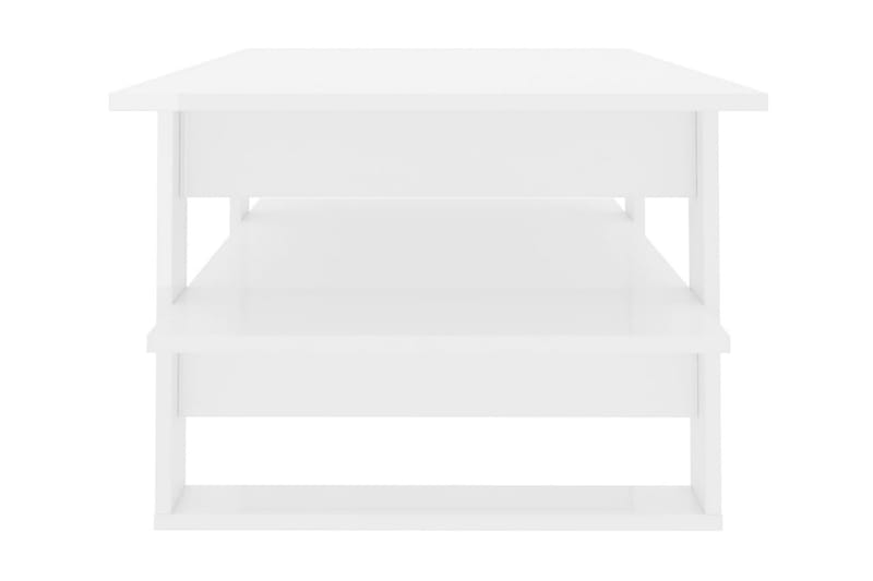 Sofabord 110 x 55 x 42 cm spånplade hvid højglans - Hvid - Sofabord