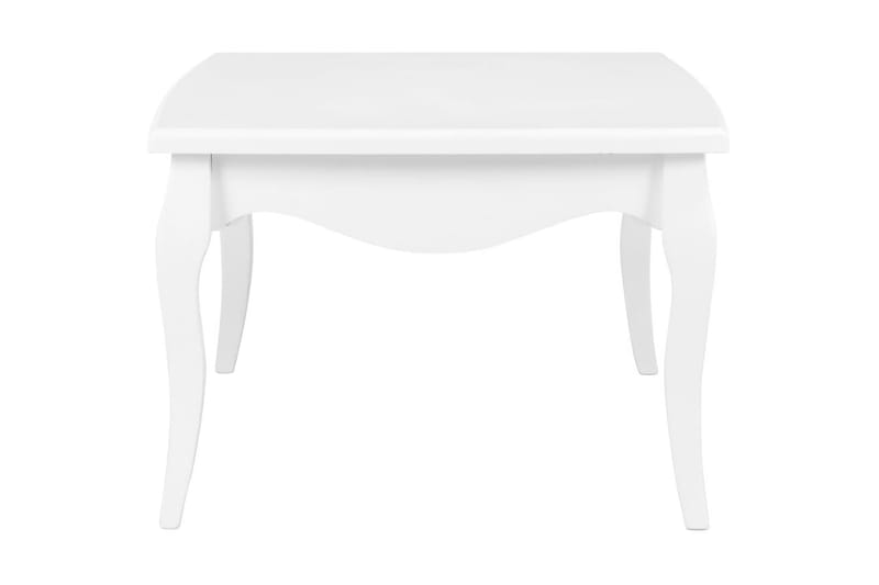 Sofabord 110 X 60 X 40 Cm Massivt Fyrretræ Hvid - Hvid - Møbler - Borde - Sofabord