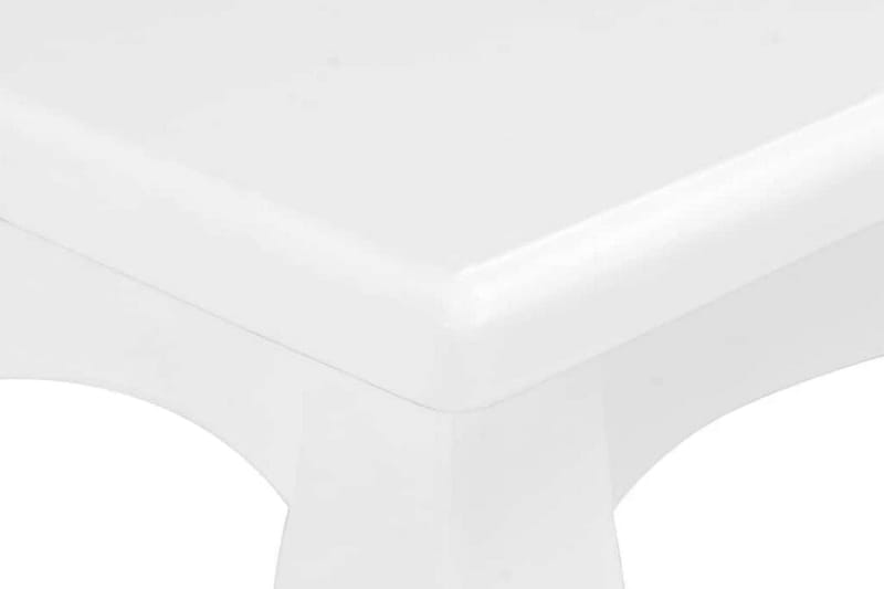 Sofabord 110 X 60 X 40 Cm Massivt Fyrretræ Hvid - Hvid - Sofabord