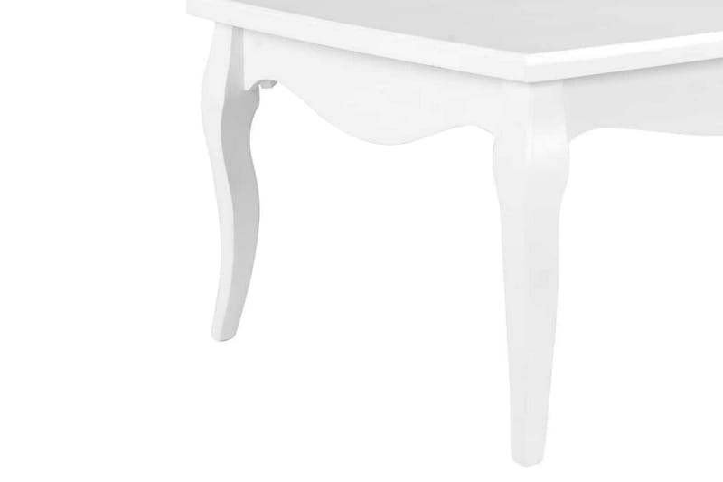 Sofabord 110 X 60 X 40 Cm Massivt Fyrretræ Hvid - Hvid - Møbler - Borde - Sofabord