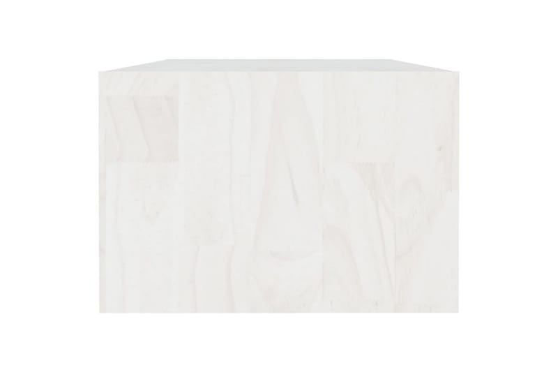sofabord 110x50x34 cm massivt fyrretræ hvid - Hvid - Møbler - Borde - Sofabord