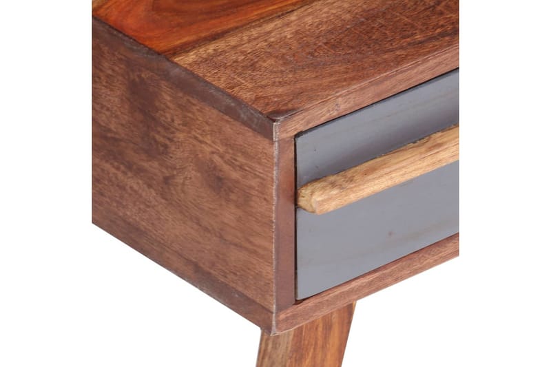Sofabord 110X50X40 cm Massivt Sheeshamtræ Grå - Grå - Møbler - Borde - Sofabord