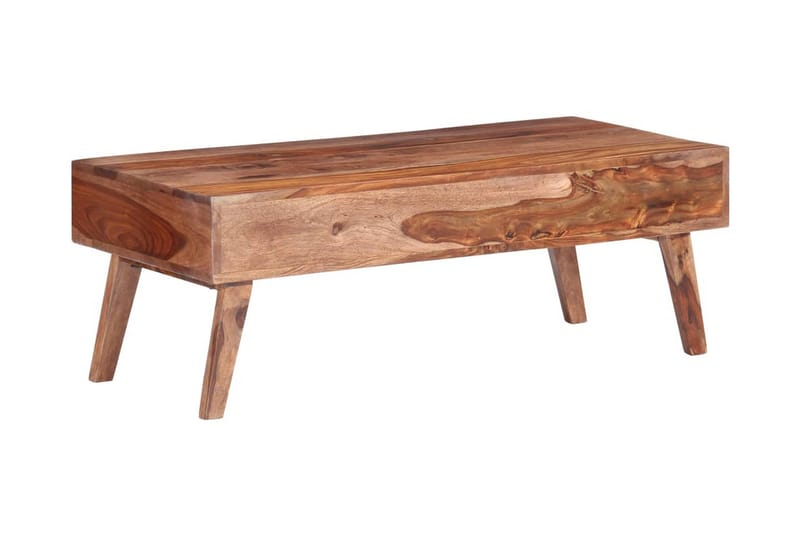 Sofabord 110X50X40 cm Massivt Sheeshamtræ Grå - Grå - Møbler - Borde - Sofabord