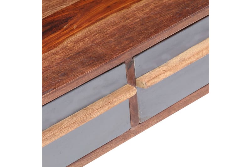Sofabord 110X50X40 cm Massivt Sheeshamtræ Grå - Grå - Møbler - Borde - Sofabord