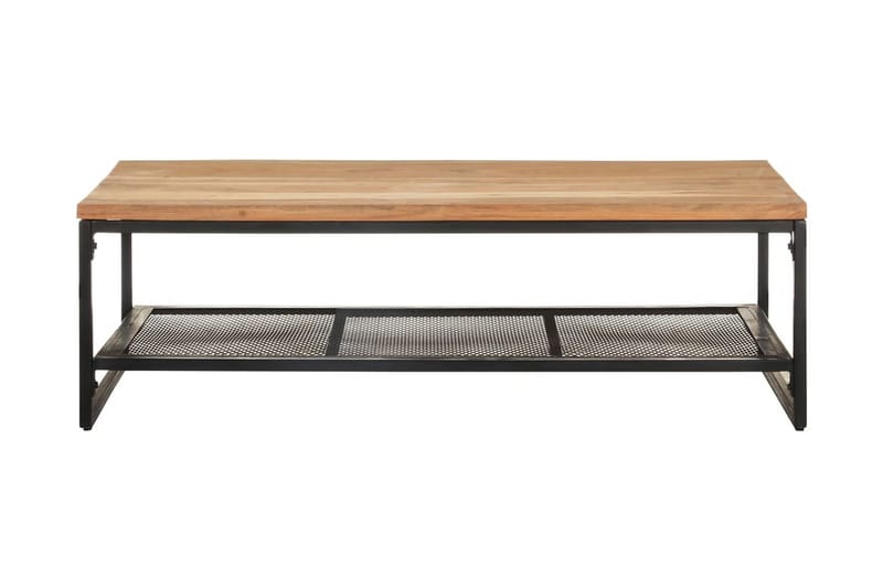 Sofabord 110x60x35 cm massivt akacietræ - Brun - Møbler - Borde - Sofabord