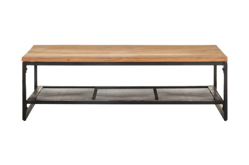 Sofabord 110x60x35 cm massivt akacietræ - Brun - Sofabord
