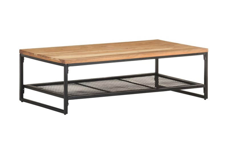 Sofabord 110x60x35 cm massivt akacietræ - Brun - Møbler - Borde - Sofabord