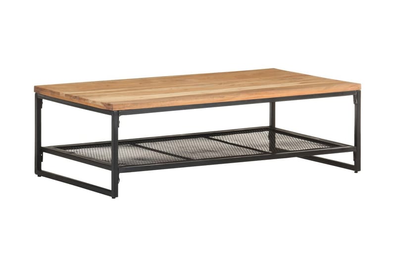 Sofabord 110x60x35 cm massivt akacietræ - Brun - Møbler - Borde - Sofabord