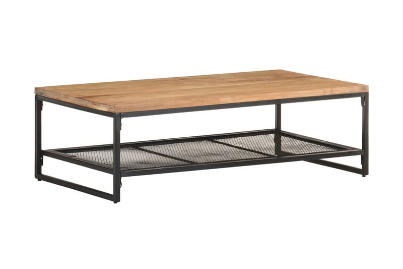 Sofabord 110x60x35 cm massivt akacietræ - Brun - Møbler - Borde - Sofabord