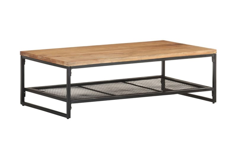 Sofabord 110x60x35 cm massivt akacietræ - Brun - Møbler - Borde - Sofabord