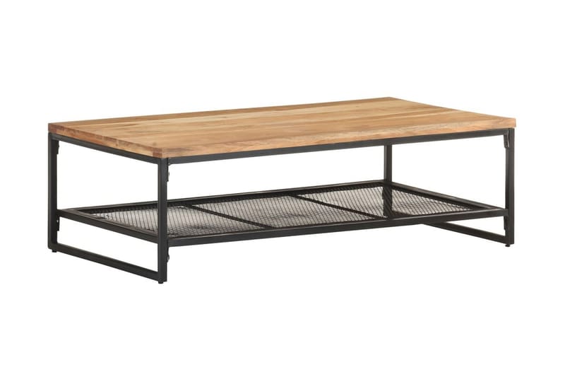 Sofabord 110x60x35 cm massivt akacietræ - Brun - Møbler - Borde - Sofabord