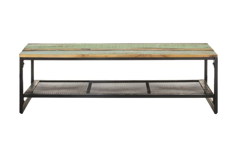 Sofabord 110x60x35 cm massivt genbrugstræ - Brun - Møbler - Borde - Sofabord