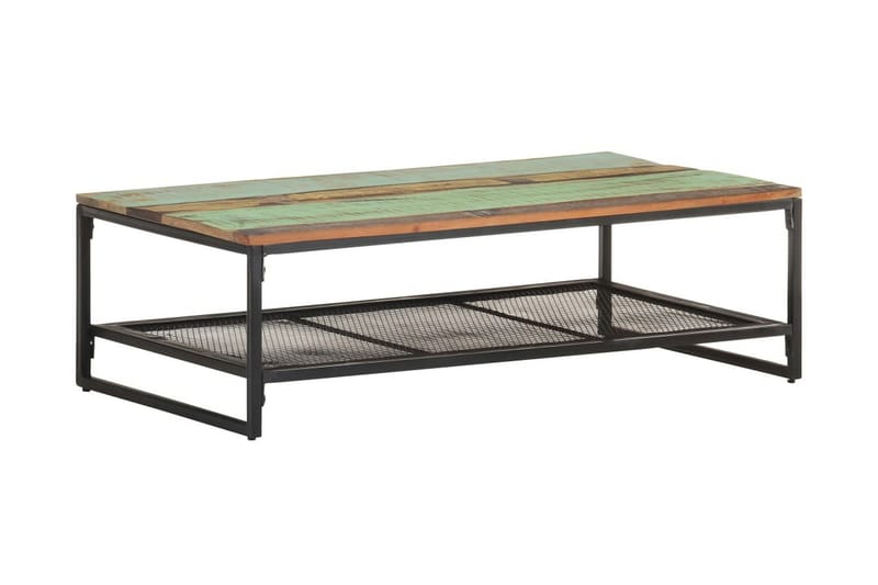 Sofabord 110x60x35 cm massivt genbrugstræ - Brun - Møbler - Borde - Sofabord