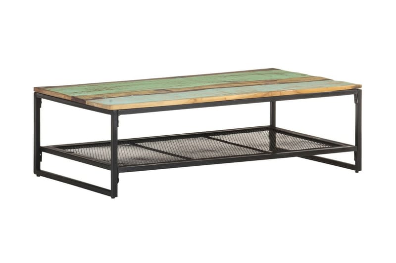 Sofabord 110x60x35 cm massivt genbrugstræ - Brun - Møbler - Borde - Sofabord