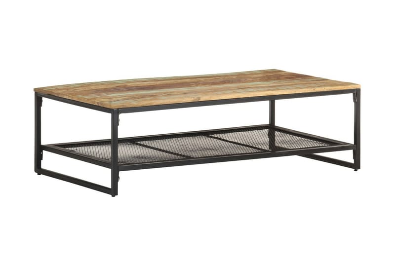 Sofabord 110x60x35 cm massivt genbrugstræ - Brun - Møbler - Borde - Sofabord