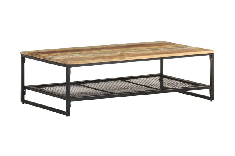 Sofabord 110x60x35 cm massivt genbrugstræ - Brun - Møbler - Borde - Sofabord