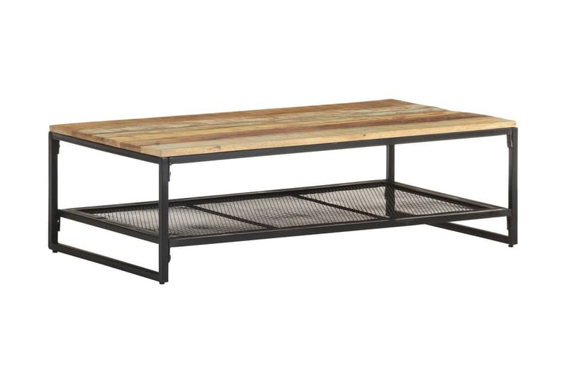 Sofabord 110x60x35 cm massivt genbrugstræ - Brun - Møbler - Borde - Sofabord