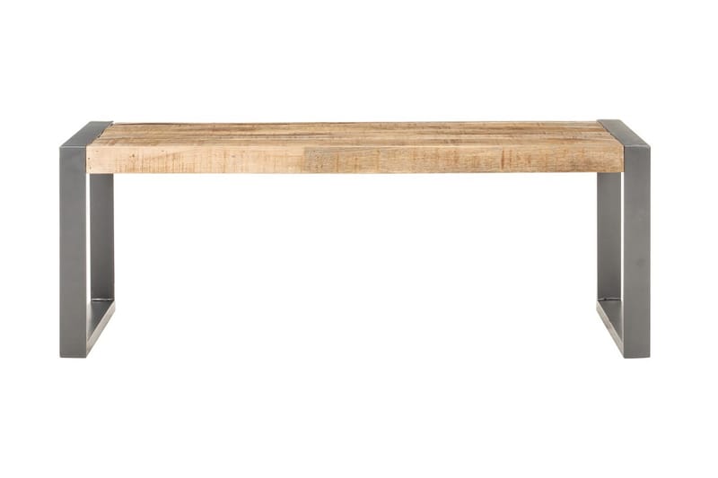 sofabord 110x60x40 cm massivt træ med sheeshamfinish - Brun - Møbler - Borde - Sofabord