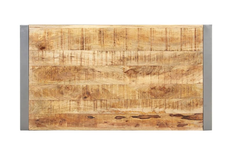 sofabord 110x60x40 cm massivt træ med sheeshamfinish - Brun - Møbler - Borde - Sofabord