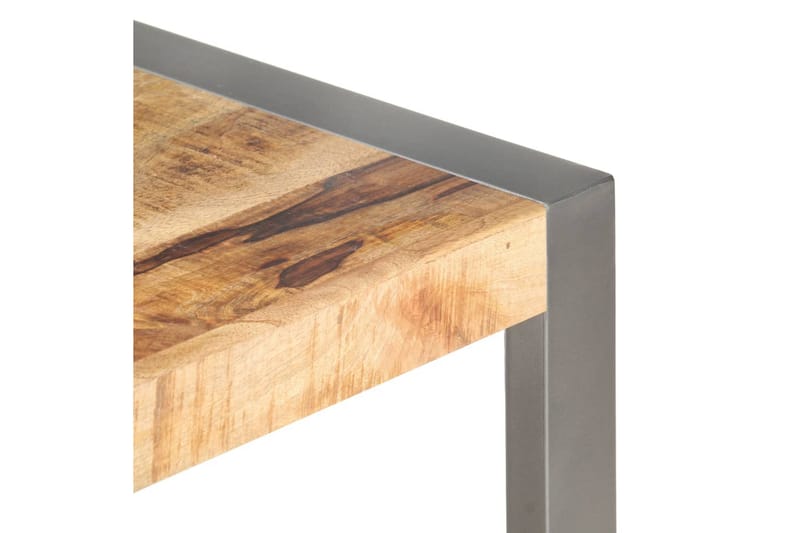 sofabord 110x60x40 cm massivt træ med sheeshamfinish - Brun - Møbler - Borde - Sofabord