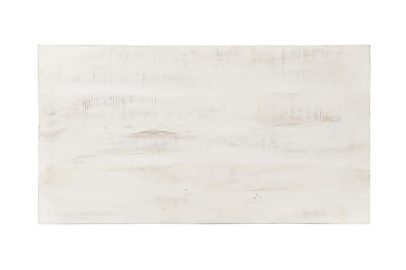 sofabord 110x60x45 cm massivt mangotræ hvid - Hvid - Møbler - Borde - Sofabord