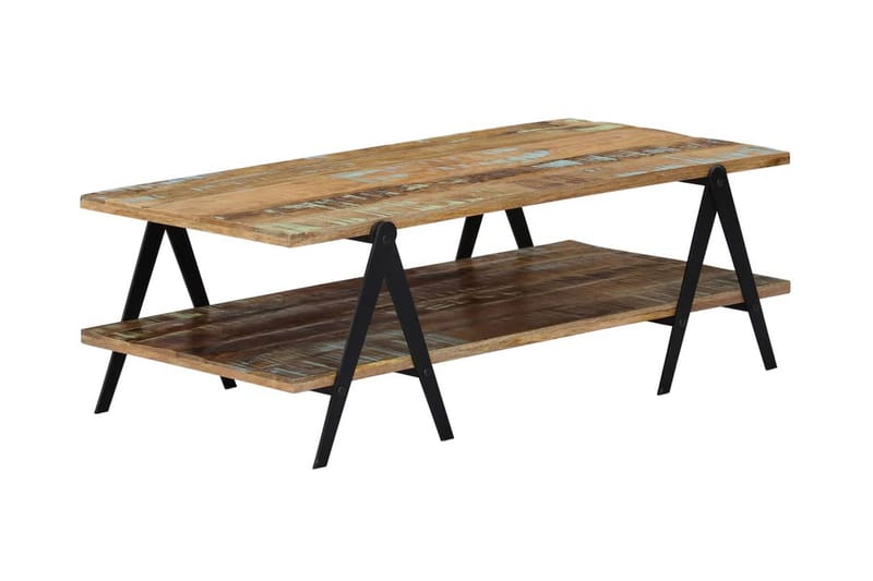 Sofabord 115 X 60 X 40 Cm Massivt Genanvendt Træ - Flerfarvet - Møbler - Borde - Sofabord