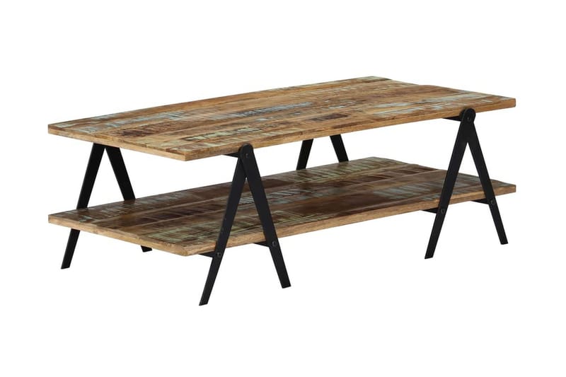 Sofabord 115 X 60 X 40 Cm Massivt Genanvendt Træ - Flerfarvet - Møbler - Borde - Sofabord
