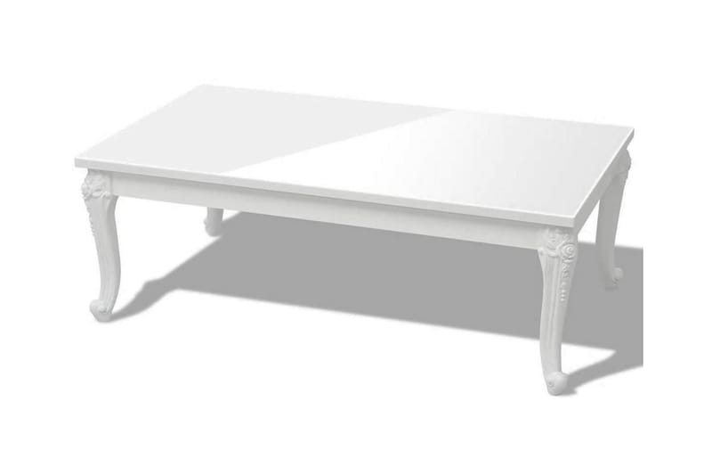 Sofabord 115 x 65 x 42 Cm Højglans Hvid - Hvid - Møbler - Borde - Sofabord