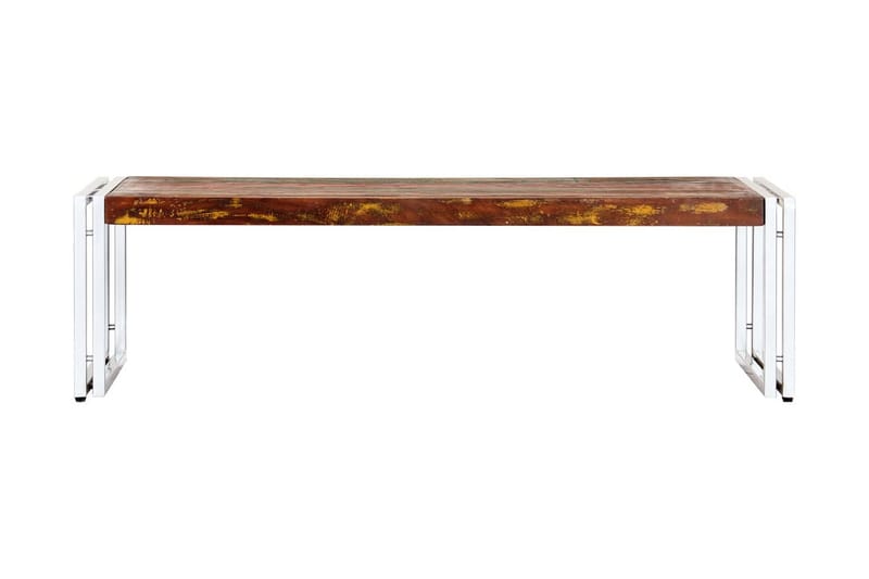 Sofabord 120 X 60 X 35 Cm Massivt Genanvendt Træ - Flerfarvet - Møbler - Borde - Sofabord