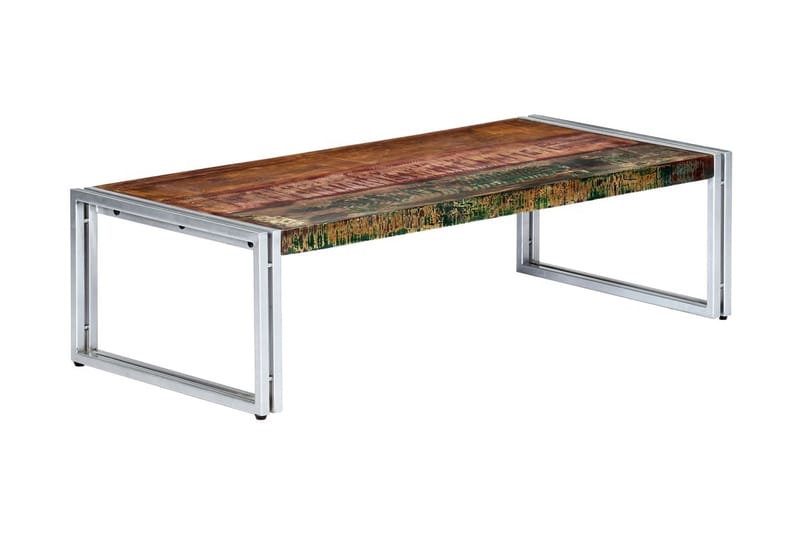 Sofabord 120 X 60 X 35 Cm Massivt Genanvendt Træ - Flerfarvet - Møbler - Borde - Sofabord