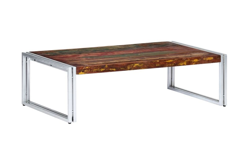 Sofabord 120 X 60 X 35 Cm Massivt Genanvendt Træ - Flerfarvet - Møbler - Borde - Sofabord