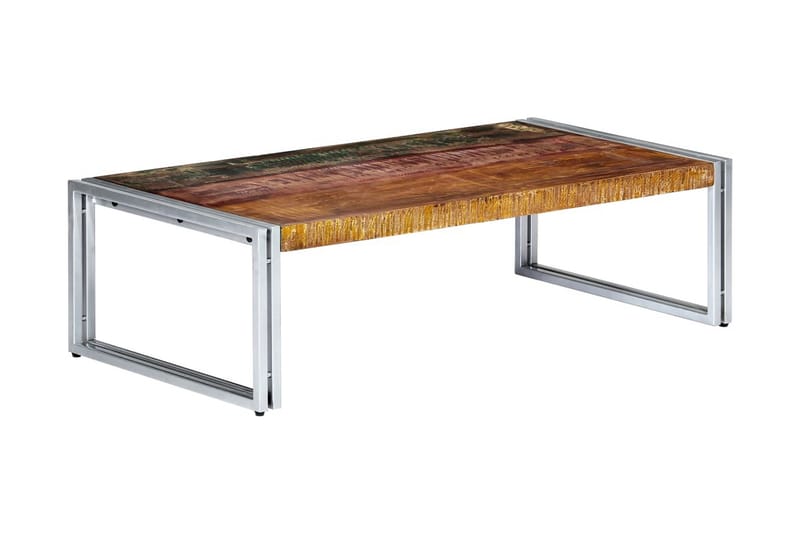 Sofabord 120 X 60 X 35 Cm Massivt Genanvendt Træ - Flerfarvet - Møbler - Borde - Sofabord