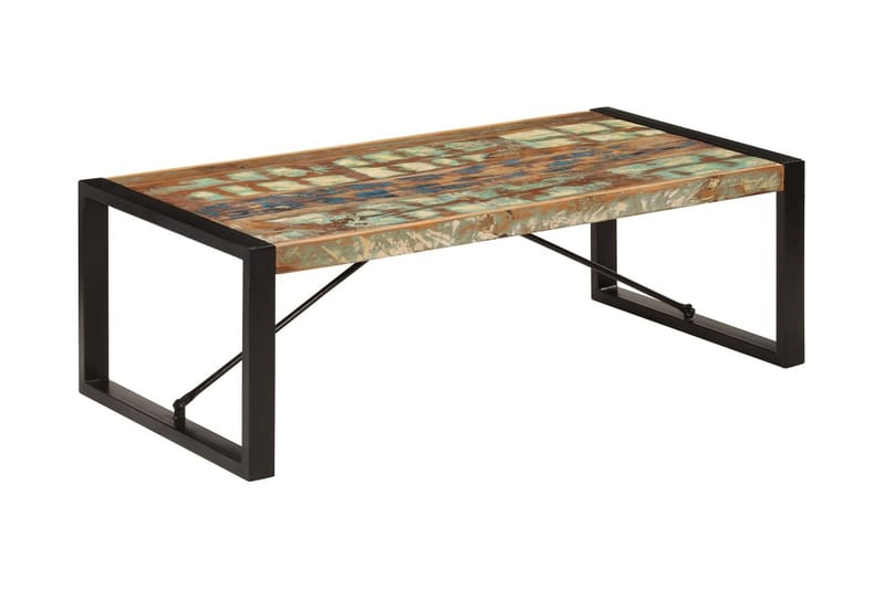 Sofabord 120 X 60 X 40 Cm Massivt Genanvendt Træ - Flerfarvet - Møbler - Borde - Sofabord
