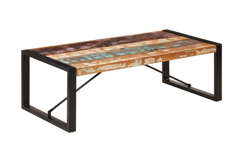Sofabord 120 X 60 X 40 Cm Massivt Genanvendt Træ - Flerfarvet - Møbler - Borde - Sofabord