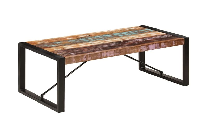 Sofabord 120 X 60 X 40 Cm Massivt Genanvendt Træ - Flerfarvet - Møbler - Borde - Sofabord