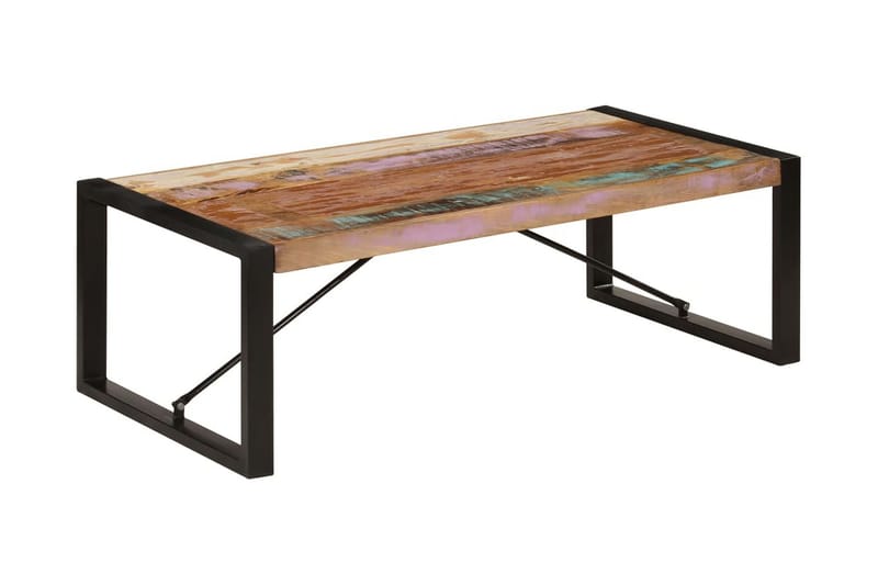 Sofabord 120 X 60 X 40 Cm Massivt Genanvendt Træ - Flerfarvet - Møbler - Borde - Sofabord