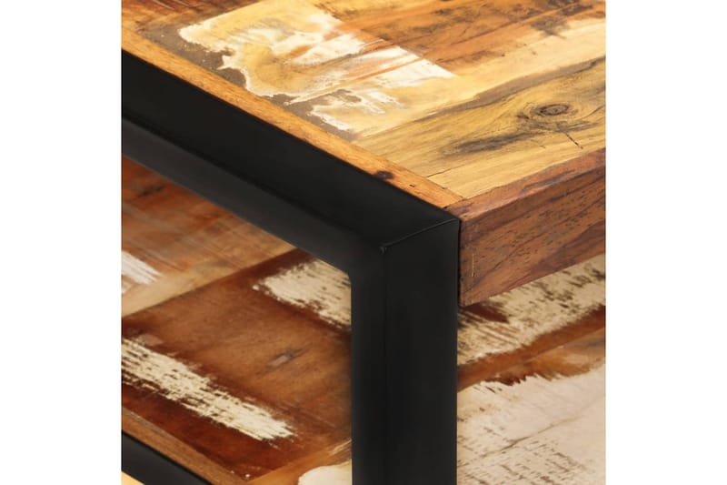 sofabord 120x60x40 cm massivt genbrugstræ - Brun - Møbler - Borde - Sofabord